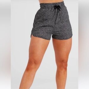 BUFF BUNNY FLO SHORT LEGACY PRINT MEDIUM Black White Pattern Activewear Short